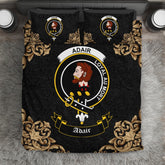 Adair Crest Black Bedding Set